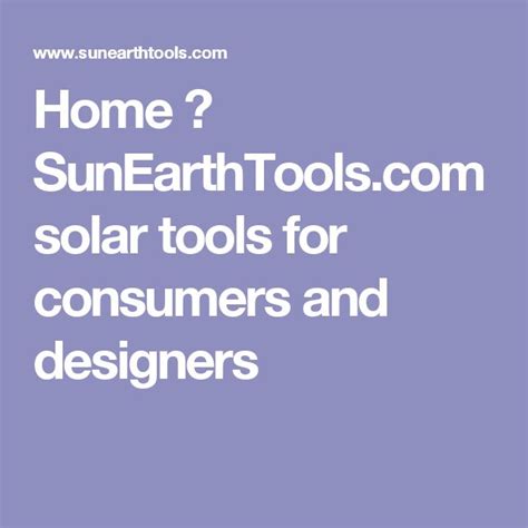 sunearthtools 3d|Home ☼ SunEarthTools.com solar tools for consumers and .